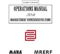 Operations Manual for Manufacturers Manufac Educational Research Foundation, Manufacturers Educational Research Foundation (Auteur)