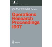 Operations Research Proceedings 1997