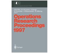Operations Research Proceedings 1997