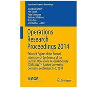 Operations Research Proceedings 2014