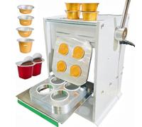 Operculeuse café professionnelle 4 trous avec contrôle numérique de température, operculeuse thermique manuelle de table pour contenants aluminium 5-175 ml,pour petites entreprises 30ML/35ML/41ML/60ML