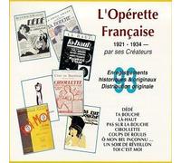 Operette Française Par Ses Createurs - 1920-1930 Artistes & Chanteurs Français Divers