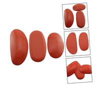 Operitacx 1 Ensemble 3 Pièces grattoir en Caoutchouc côte de Boue côtes de poterie Trousse à Outils Lame Rasoir Outils de Bricolage d'argile sculpturaux Ovale céramique Petits