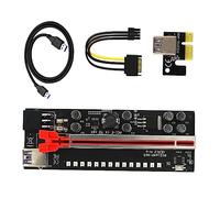 Operitacx 1 Ensemble Câble Extension Pcie pour Graphique Riser GPU Professionnel avec Fixation Sécurisée et Efficacité Énergétique de Kit Pratique pour Cryptomonnaies