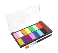 Operitacx 1 Ensemble De Fournitures De Fête Pour Faire De La Peinture Pour Le Visage Du Pigment De Maquillage Pour Le Visage Du Pigment En Poudre Plastique