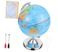 Operitacx 1 Ensemble Globe des élèves du primaire world map school affichage en globe terrestre pour enfants globes du monde pour adultes enfants globes du monde interactif Blue