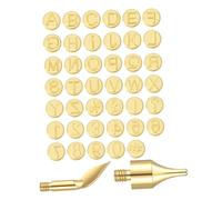 Operitacx 1 Ensemble Kit de Pyrogravure avec Têtes pour Lettres et Outil de Marquage pour Bricolage sur et Complet pour Artistes et