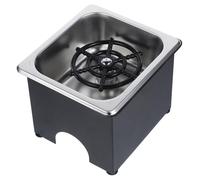 Operitacx 1 Ensemble lave-verre inoxydable tasses seul flacon hydroélectrique bouteille d'eau rinceuse de gobelets rinceur de verre d'évier de cuisine Gel de silice