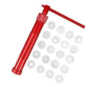 Operitacx 1 Ensemble Outils de Modelage Argile Ensemble Extrudeuse Acier Inoxydable avec Moules pour Poterie Kit Complet pour Création Artistique Argile Polymère