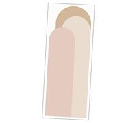 Operitacx 1 Feuille Autocollant mural d’art géométrique décoratif faire la fête des murs dirigé stickers the office led décalque de voûte murale autocollant de salle d'art PVC Orange