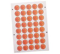 Operitacx 1 Feuille Autocollants Temporaires de Basketball Éphémères Imperméables pour Supporters Designs pour Événements Sportifs Faciles à Appliquer Retirer