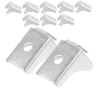 Operitacx 1 Jeu Boucle De Séparation De Classeur Tu Déposer Fendu Lourd Etagere De Rangement Étagère De Rangement Supports D'étagères en Métal Clip pour Étagère D'armoire Acier 10 Pièces