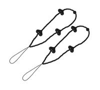 Operitacx 1 Jeu Bracelet De Téléphone Perles Cœur De Lanières Perte Accessoire Élégant Pour Corde De Fixation 2 Pièces