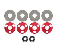 Operitacx 1 Jeu de Film antidérapant pour diaphragme de Bobine de Bande | Disques Vierges Rouges pour Bobine de Cassette en métal | Clips de Fixation en Plastique pour l'entretien des Anciens
