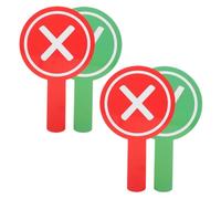 Operitacx 1 Jeu Paddles De Vote Double Face Pour Enseignants Outils Dinteraction Classe Fournitures Pour Événements Éducatifs Et Participation Des Élèves 4 Pièces