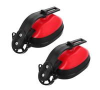 Operitacx 1 Paire cache-oreilles insonorisés boules Quies casque anti-bruit bouchons d'oreille pour dormir couvre-oreilles protection auditive protège-oreilles éponge haute densité rouge