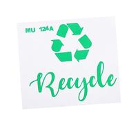 Operitacx 1 Pc Marque De Classification Des Ordures Fabricant Bouteilles Autocollant Étiquette Agrafe Titulaires Recharge Pouvez Congélateur Expédition Couvercle Poubelle Amovible Pvc Green