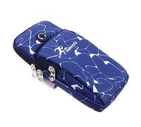 Operitacx 1 pièce Pochette Étanche pour Téléphone Portable Brassard de Sport Extérieur et Durable avec Double Poche pour Clés et Accessoires Compatible Plupart des Smartphones