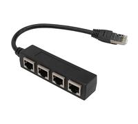 Operitacx 1 pièce Répartiteur Ethernet Ports Adaptateur de Câble Réseau Pratique et Durable Compatible avec Ordinateur et Routeur Protection des Signaux pour Réseaux LAN