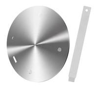 Operitacx 1 Set Plaque de Diffusion de Chaleur en Acier Inoxydable pour Cuisinière à Induction et Gaz, Adaptateur Chauffant Professionnel Cuisine Solide