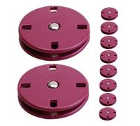 Operitacx 10 ensembles Boutons-pression Plats Invisibles Alliage de Zinc Lot pour Manteaux et Trenchs Design Fin et Résistant à Usure Printemps et Automne Boutons Ronds Minimalistes pour
