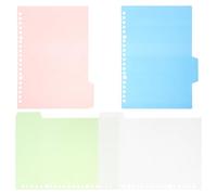 Operitacx 10 Ensembles Intercalaires pour Cahier B5 en Pp, Lot de Sets de Sets Onglets de Séparation Créatifs, Indexation pour Documents et Recherches