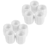 Operitacx 10 Pièces Adaptateur de Dentifrice Pliable en Plastique Blanc, Facile à Nettoyer, pour Voyages et Recharge Compacte de Tubes de Dentifrice