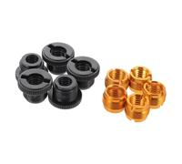 Operitacx 10 pièces Adaptateurs de Filetage Femelle vers Mâle pour Support Micro Lot de Noir et Or Compatibles Trépieds et Supports Microphone Polyvalents