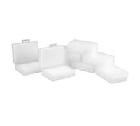 Operitacx 10 Pièces Boîte de Rangement Miniature avec Insert Éponge Organisateur Compact pour Outils de Beauté Composants Électroniques et Fournitures Artisanales pour Voyage et Utilisation