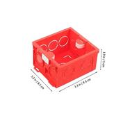 Operitacx 10 Pièces Boîtes de Jonction Murales Type Boîtes Encastrement PVC Ignifuge Épaisses Protection Eau et Corrosion Installation Surface pour Câblage Sécurisé