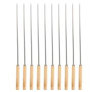 Operitacx 10 Pièces Brochettes à Griller en Acier Inoxydable, pour | Bois, Usage Camping et Feu de Camp, Rangement Facile, Transport Pratique, pour Amateurs de Grillades