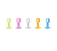 Operitacx 10 pièces Bumper de Porte Silicone Protection Collision pour Poignées de Porte Absorbeur de Chocs Couleur Aléatoire pour Prévenir Dommages Aux Murs Couleur Couleur Aléatoire