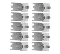 Operitacx 10 Pièces Clips de Support pour Étagères de Réfrigérateur Acier Inoxydable Fixation Sans Outils Résistants Rouille Supports Stables pour Étagères de Congélateur et Armoire