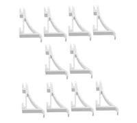 Operitacx 10 Pièces Clips de Support pour Étagères de Réfrigérateur Crochets pour Congélateur Polyvalente pour Optimiser Espace de Rangement Divers de Réfrigérateurs et Congélateurs