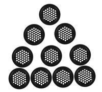 Operitacx 10 pièces Couvercles de Ventilation Acier Inoxydable Noir pour Aération de Meubles Ouverture de Protection les Impuretés et Durabilité Renforcée