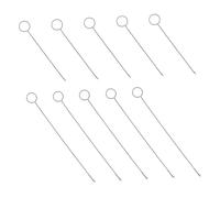 Operitacx 10 pièces Crochet à Latch Acier Inoxydable avec Crochet Boucle pour Couture Outil de Retourneur de Boucle pour Bandes de Tissu et Cordon DIY Aiguilles Longues et Courtes pour