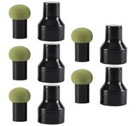 Operitacx 10 Pièces Éponge pour Peau Sensible Champignon Verte en Polyuréthane Hydrophile Taille Extensible à L'humide, pour Maquillage Quotidien