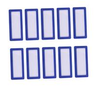 Operitacx 10 Pièces Étiquettes Magnétiques pour Classeurs Titres de Dossier Adhésifs et Magnétiques Organisateurs de Rayonnage Cartes Identification Insérables Couleur Bleue