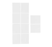 Operitacx 10 Pièces Film Diffuseur LED Autocollant pour Plafonnier Feuilles Souples Blanches pour Filtrer Lumière LED Intérieure Uniforme et Confortable