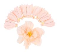Operitacx 10 pièces Fleurs Papier Crépon Colorées pour Décoration Murale de Mariage Fête et Ambiance Maison Fleurs Artificielles Papier Durable Rose