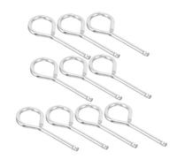 Operitacx 10 pièces Goupilles de Verrouillage Métalliques pour Extincteurs Ensemble de Goupilles de Remplacement Sécurisées pour Protection Incendie à Domicile et