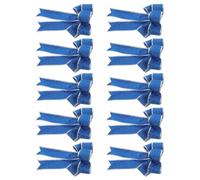 Operitacx 10 Pièces Grand Nœud Décoratif de Noël 25x20cm en Polyester | Réutilisable, Installation Facile, Résistant à Décoloration, pour Lieux Professionnels et Intérieur