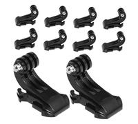 Operitacx 10 pièces J Hooks Buckle Mount Vertical Surface Accessories Cameras Compatible with Multiple Brands Portable Sports Camera Adapter with Phone Clamp for Diverse Angles and Easy