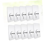 Operitacx 10 pièces Kit de Crochets Invisibles sans Trace pour Photo Autocollants Épais Adaptés Murs Durs et Portes Fixation sans Perçage Transparent