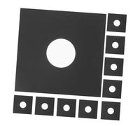 Operitacx 10 pièces Lot de Pochettes Vinyle Kraft Noir Protège Disques Durables Rayures et Poussière Enveloppes pour de Vinyles