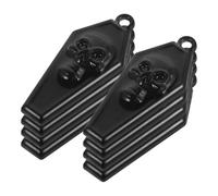 Operitacx 10 Pièces Pendentif Crâne en Alliage Noir pour Bijoux Faits Main, Breloque Décorative et Polyvalente, Accessoire pour Créations Artisanales et Bracelets