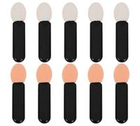 Operitacx 10 Pièces Stick Fard À Paupières Mini Pinceau Estompeur Noir En Acrylique Et PMMA Multiuse Brush Pour Party Looks Et On-The-Go Touch-Ups
