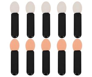 Operitacx 10 Pièces Stick Fard À Paupières Mini Pinceau Estompeur Noir En Acrylique Et PMMA Multiuse Brush Pour Party Looks Et On-The-Go Touch-Ups