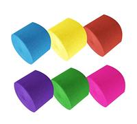 Operitacx 10 Rouleaux Papier Crépon Décorations de Fête pour Mariages et Festivals Ciel Bleu Foncé Foncé Rose