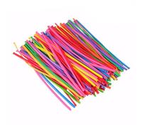 Operitacx 100 Ballons Longs Couleur Aléatoire pour Modelage en Latex Élastique avec Pompe, 100 Pièces pour Créations D'animaux, pour Anniversaires et Mariages Décoratifs
